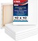 10 x 10 inch Stretched Canvas 12-Ounce Triple Primed, 6-Pack - Professional Artist Quality White Blank 3/4" Profile, 100% Cotton, Heavy-Weight Gesso - Acrylic Pouring, Oil Painting